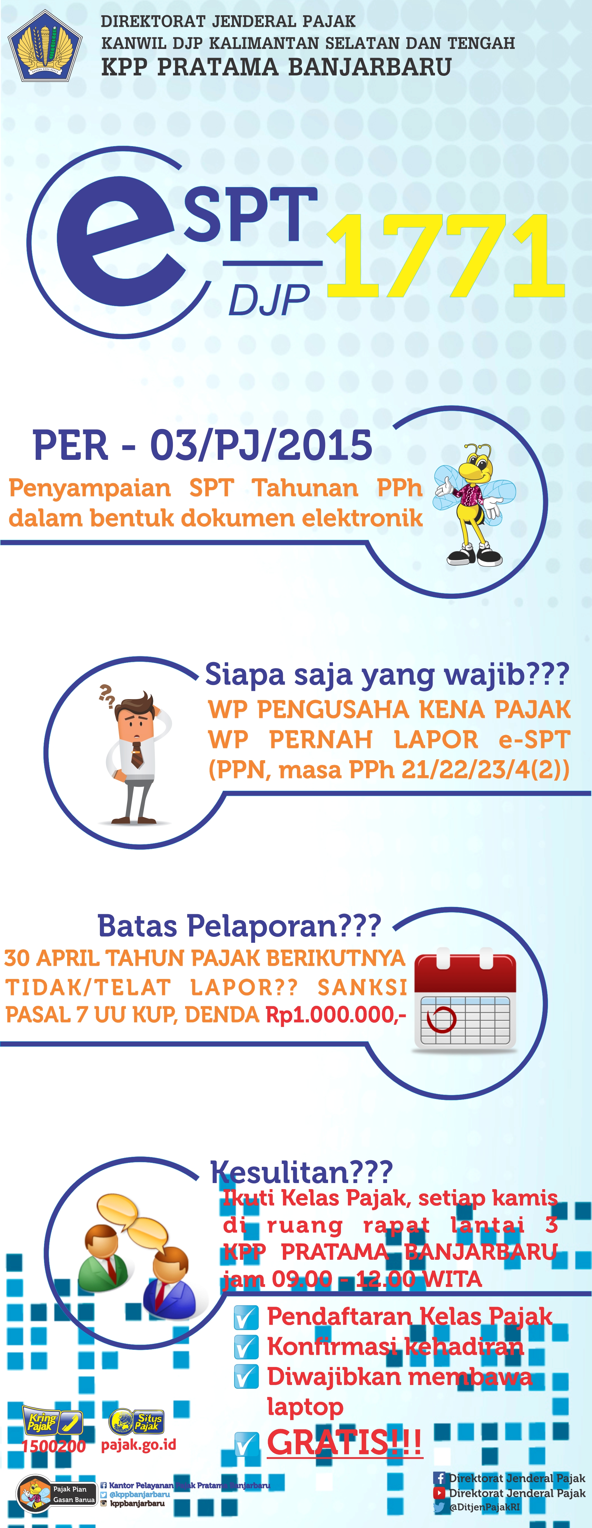 Kewajiban Pelaporan Spt Tahunan Pph Wajib Pajak Badan Secara Elektronik Kpp Pratama Banjarbaru